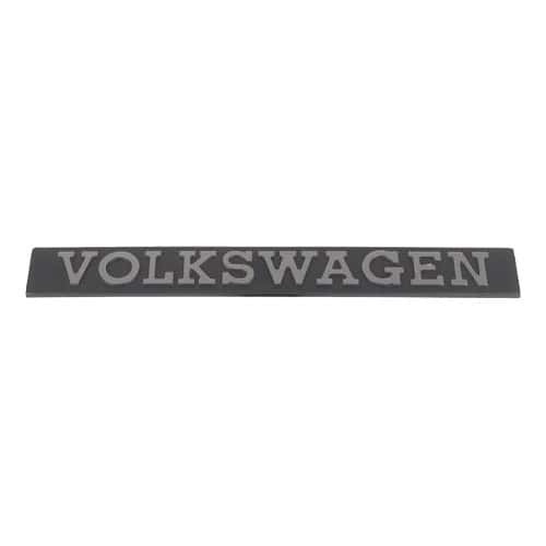  Emblème arrière VOLKSWAGEN chromé sur fond noir de coffre pour VW Golf 1 Berline Cabriolet et Jetta 1 (02/1974-02/1984) - GA01755-2 