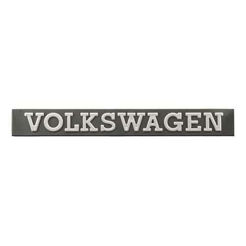  Emblème arrière VOLKSWAGEN chromé sur fond noir de coffre pour VW Golf 1 Berline Cabriolet et Jetta 1 (02/1974-02/1984) - GA01755 