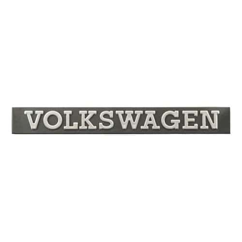  Emblema trasero VOLKSWAGEN cromado sobre maletero negro para VW Polo 1 86C (04/1975-09/1981) - GA01757-1 