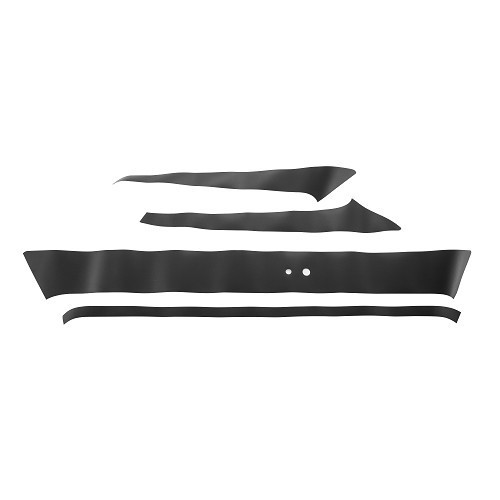  Tailgate decals for VW Golf 1 GTi with wiper hole - black - GA01823-1 