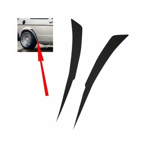  Etichette adesive a forma di modanatura del parafango posteriore per Golf 1, versione sottile - GA01834 