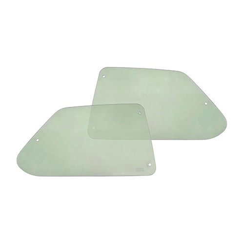  Pop-out, rear opening windows for Golf 1, green tinted version - GA10806-1 
