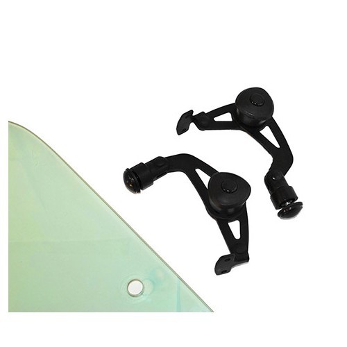  Pop-out, rear opening windows for Golf 1, green tinted version - GA10806-6 