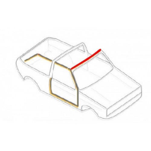  Ring van de bovenkant van het rubber van de ruitenwisser voor voor Golf 1 Cabriolet van 79 -> 83 - GA13020-3 