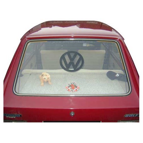 Rear screen seal for tailgate with trim strip on Golf 1 saloon - GA13104