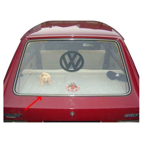     
                
                
    Rear screen seal for tailgate with trim strip on Golf 1 saloon - GA13104
