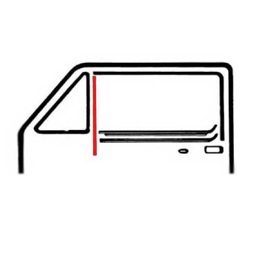 1 Window vertical guide for Golf 1 Berline & Cabriolet - GA13160