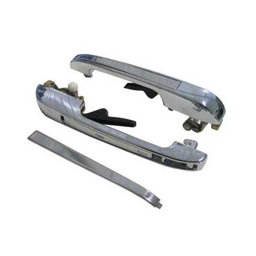  Set of 2 chrome-plated rear handles for Golf 1 & 2 08/80-> - GA13206 