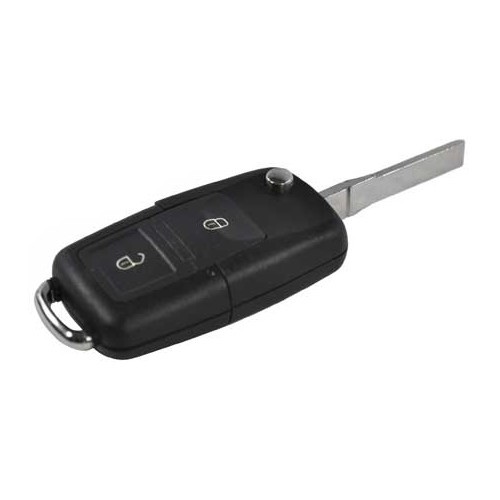  Matriz de llave y carcasa de mando a distancia para Volkswagen Golf 4, Passat y Bora con 2 botones - GA13320-1 