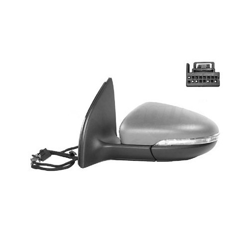  LH wing mirror to be painted, with puddle light, for Golf 6 - GA14570 