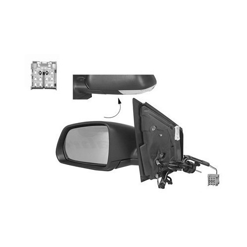 Manual left rear-view mirror for Polo 9N3 - GA14825 