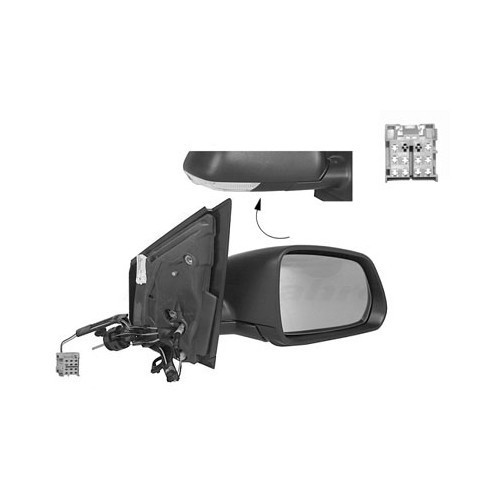  Manual left rear-view mirror for Polo 9N3 - GA14826 