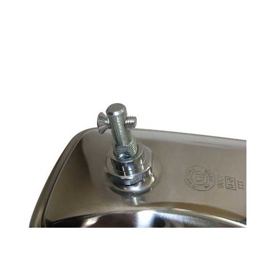 Chrome-plated rear view mirror to be screwed into a mounting - GA14945