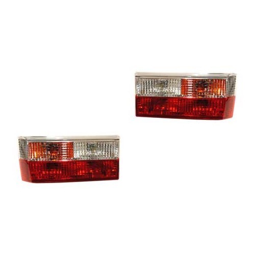     
                
                
    Luces traseras con diseño de cristal rojo y blanco para el VW Golf 1 Berlina y Cabriolet - la pareja - GA15000RB
