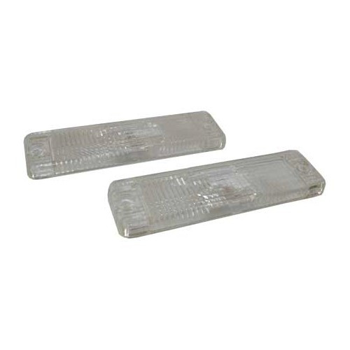     
                
                
    Cabochons blancs de clignotants avant pour VW Polo 1 type 86 et Polo 2 type 86C - la paire - GA17000W
