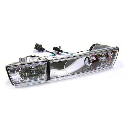  Chrome Front Mirror with Fog Lights for Golf 3 - 2 pieces - GA17009-2 