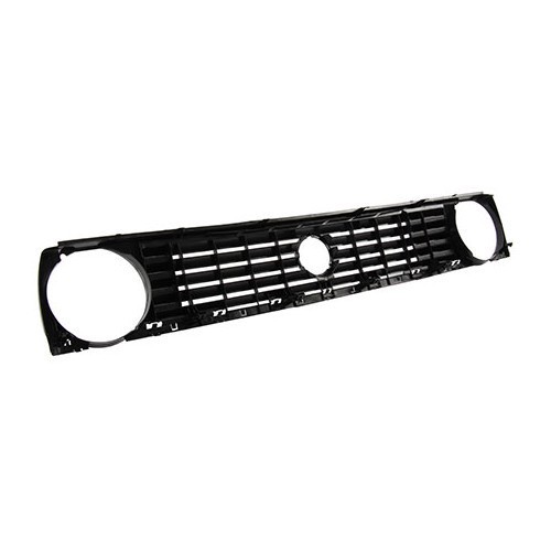  Radiator grille 2 headlights 5 bars for Volkswagen Golf 2 with silver-grey edging - GA18004-2 