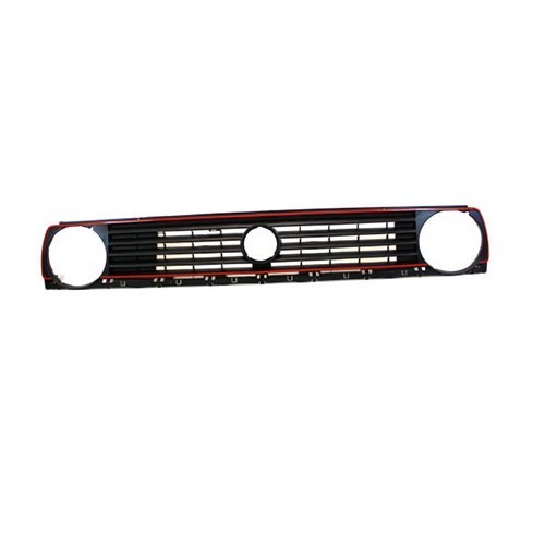     
                
                
    2 headlight grille for Golf 2 with red border - GA18008
