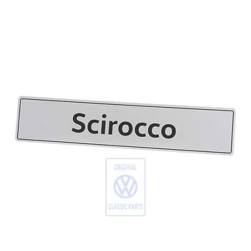  Placa decorativa com formato da chapa de matrícula, inscrição "SCIROCCO" - GA20052-2 