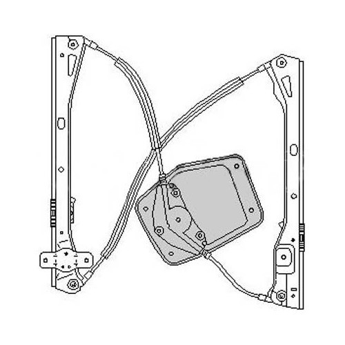  Mécanisme de lève-vitre électrique avant gauche pour Volkswagen Golf 5, 4 portes - GB20584-1 