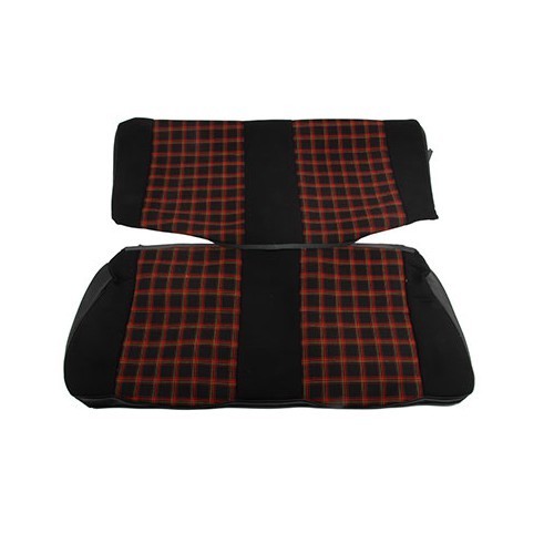  Sitzbezüge Set rot/schwarz für Golf 1 GTI - GB25560-1 