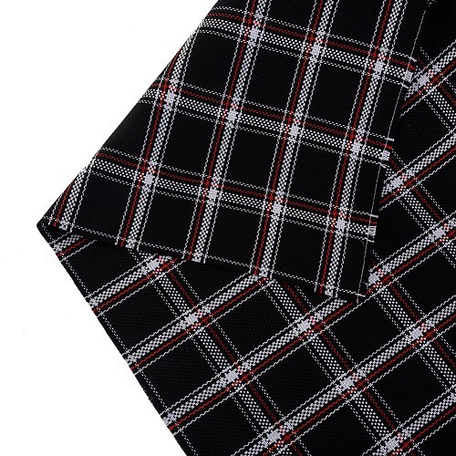 Stoff mit Schottenmuster weiß Typ Golf 1 GTi - GB25705