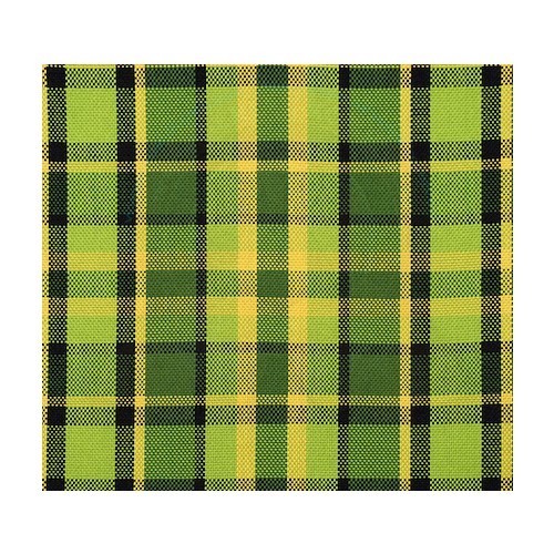  Westfalia check pattern fabric Yellow green - GB25763 