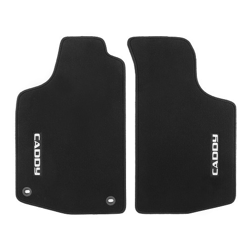     
                
                
    Tapis Luxe Noirs Ronsdorf luxe avec inscription "CADDY" - 2 pièces - GB26112
