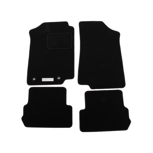  Set of 4 luxury black Ronsdorf floor mats for Golf 2 and Jetta 2 - GB26160 