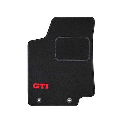     
                
                
    Set of 4 luxury black Ronsdorf floor mats for Golf 3 with GTI"" inscription - GB26170
