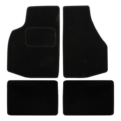  Floor mats for Golf 1 Cabriolet - Black - GB27004 