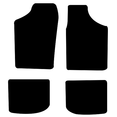     
                
                
    Floor mats for VW Polo 86C - Black - GB27044
