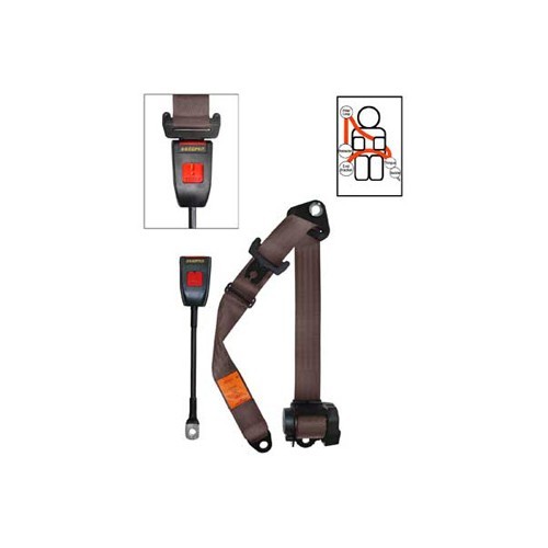     
                
                
    Ceinture avant beige 4 points Securon 30 cm - avec enrouleur - GB38093
