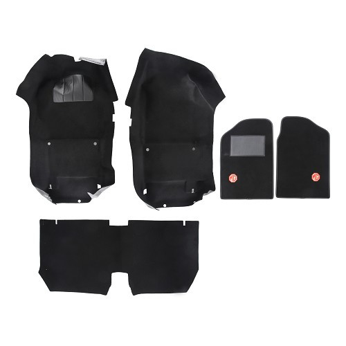     
                
                
    Alcatifa pré-formada preta de 5 peças para MGF - 1995-2003 - GB50001
