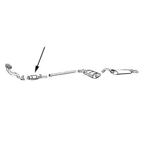 Catalizzatore per Golf 2 e 3 - GC09115