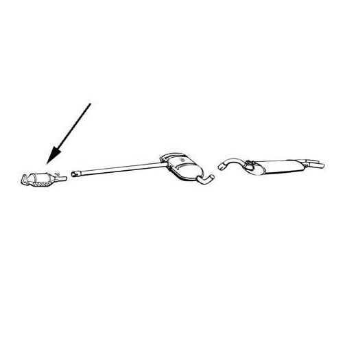 Catalizzatore per Golf 3 - GC09120