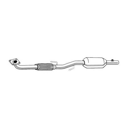  Catalytic converter for Polo 9N, 1.4 75hp - GC09146-1 