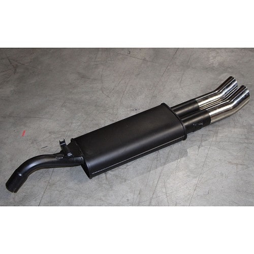  Sport silencer with 2 x 76 mm DTM outlet for Golf 2 - GC10502-1 