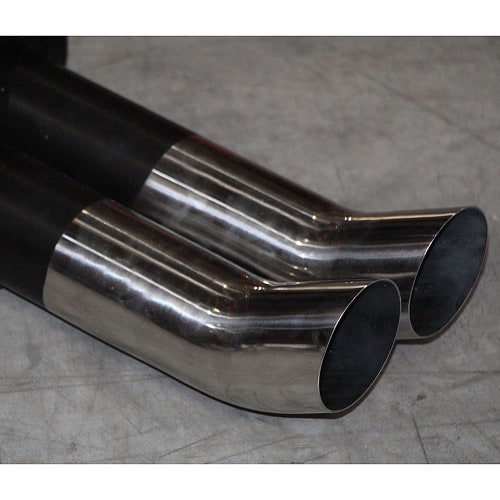  Sport silencer with 2 x 76 mm DTM outlet for Golf 2 - GC10502-2 