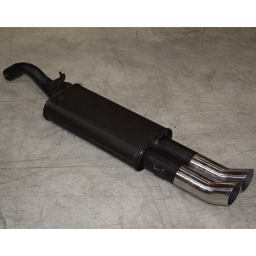  Sport silencer with 2 x 76 mm DTM outlet for Golf 2 - GC10502 