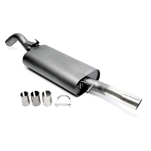 	
				
				
	Sports silencer with 60 mm round outlet for Volkswagen Golf 2 - GC10511
