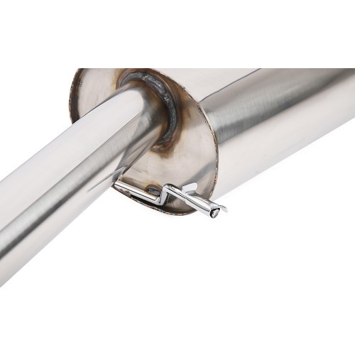 Ligne d'échappement Inox pour Golf 1 Cabriolet, sortie droite 70mm - GC10818