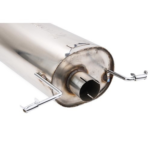  Stainless steel exhaust system for Golf 1 Cabriolet, straight 70 mm outlet - GC10818-3 