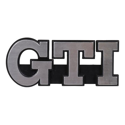  Insígnia GTI cromada na grelha do radiador preta 4 lugs para VW Golf 2 GTI 8S (08/1987-10/1991) - GC15001 