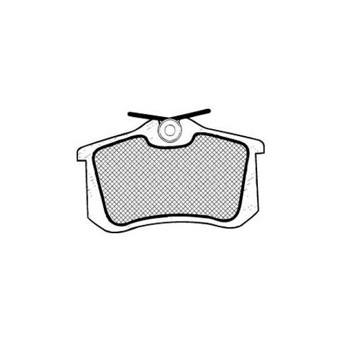 Rear brake pads for Seat Ibiza 6L with brake codes 1KK and 1KT (2002-) - LUCAS assembly - GC15069