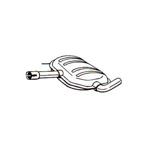     
                
                
    Rear intermediate exhaust section for VW Passat 3 TDi - GC20024
