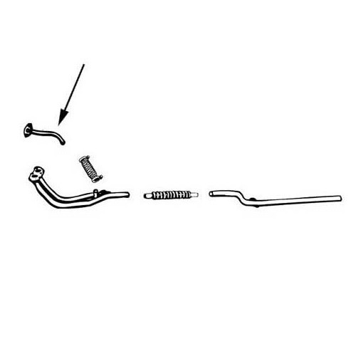 Exhaust manifold connection pipe for Golf 1 - GC20095