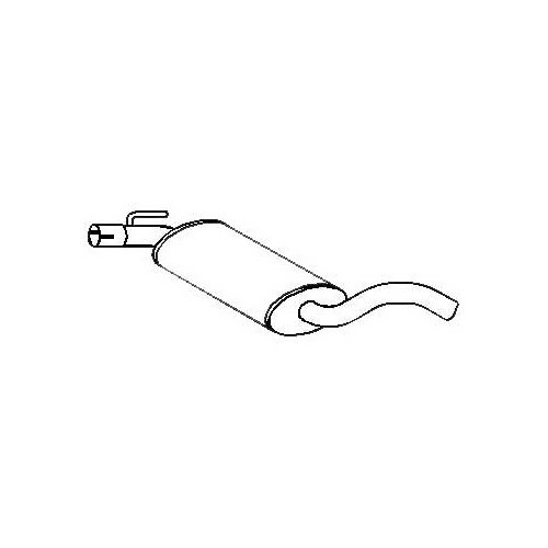  Second exhaust intermediate pipe for Golf 3 - GC20238-1 