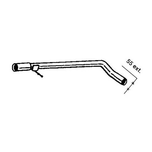  Original-style exhaust intermediate section for Golf 4 - GC20334-1 