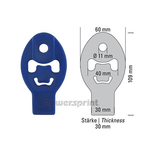 Silentbloc per scarico rinforzato in silicone - GC20960